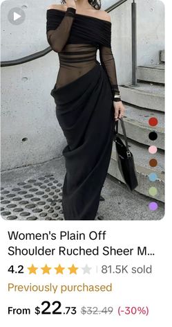 Off The Shoulder Dress