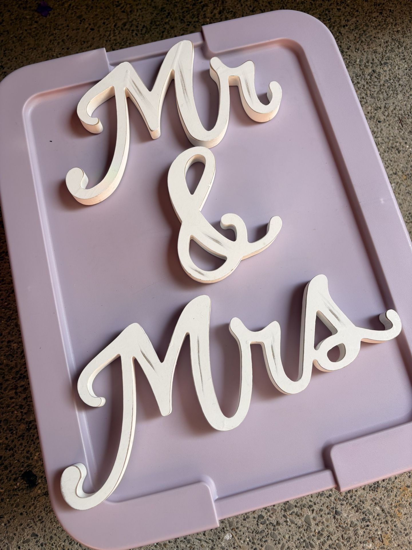 Mr And Mrs Sign