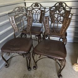 Accent Wrought Iron Chairs -4