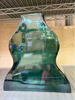 Large Curved Green Vase *New