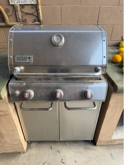 Weber Gas Grill 3 Burner Stainless Steel