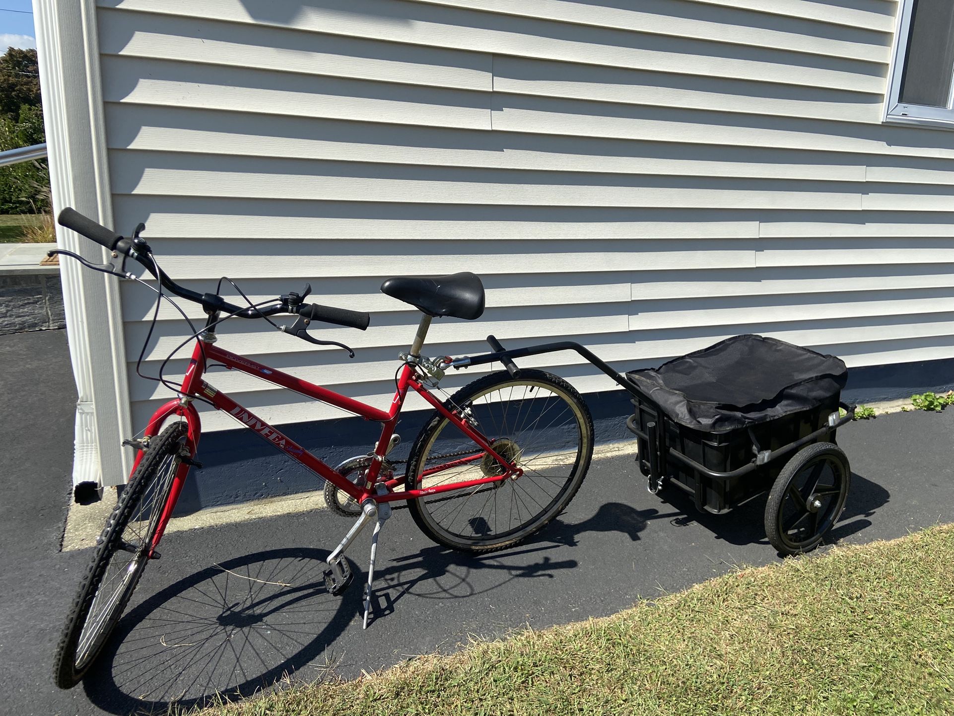 Bike With Detachable Beach/packages Cart