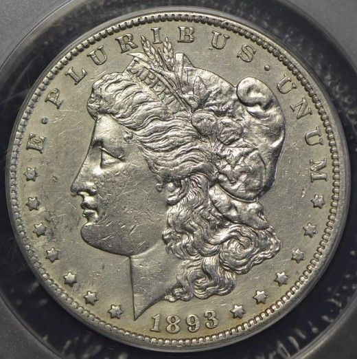 1893-CC Morgan Silver Dollar Nice Details