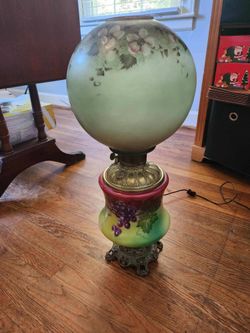 Vintage Lamp, Electric, Kerosene 