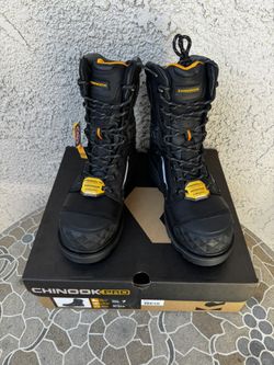 WORK BOOTS CHINOOK PRO COMPOSITE TOE WATERPROOF SIZE’S AVAILABLE 10.5-12-14 MENS