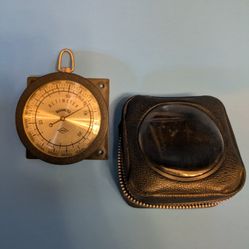Vintage Pocket Barometer Altimeter