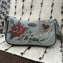 EdHardy Bag with a heart and  rose
