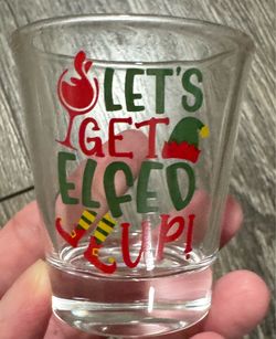 Christmas shot glass