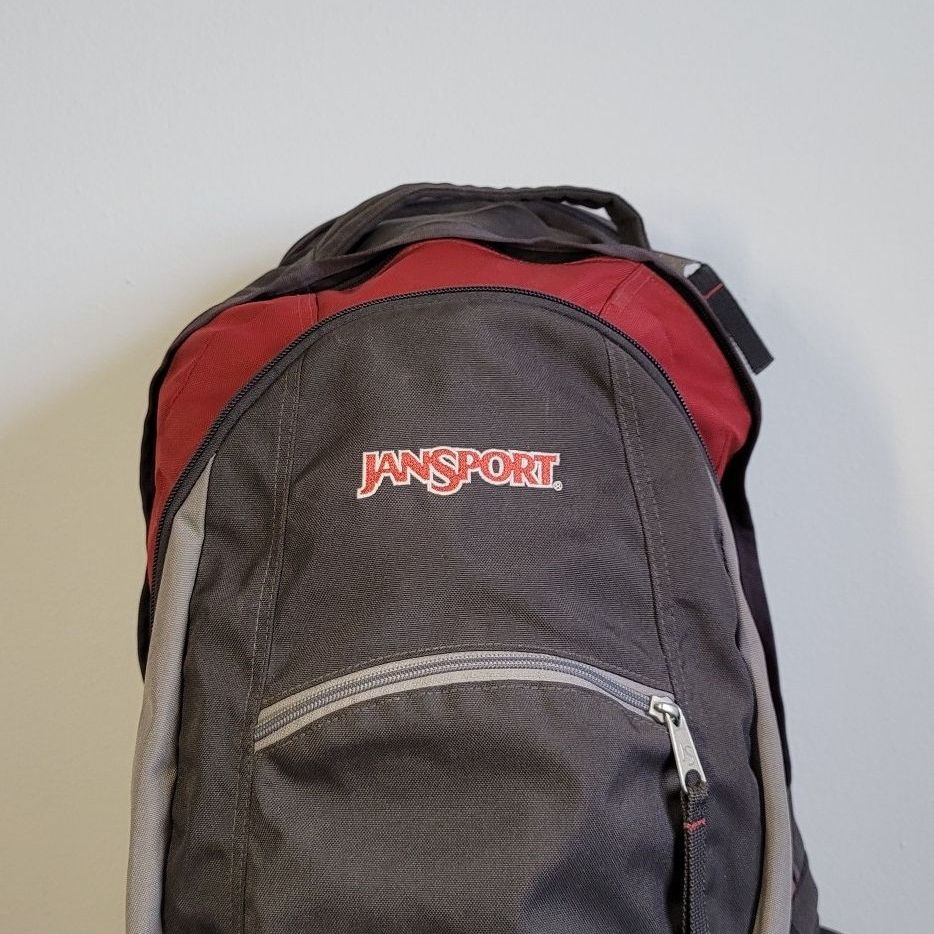 Jansport Backpack red gray 15.4 Laptop Bag for Sale in New York NY OfferUp