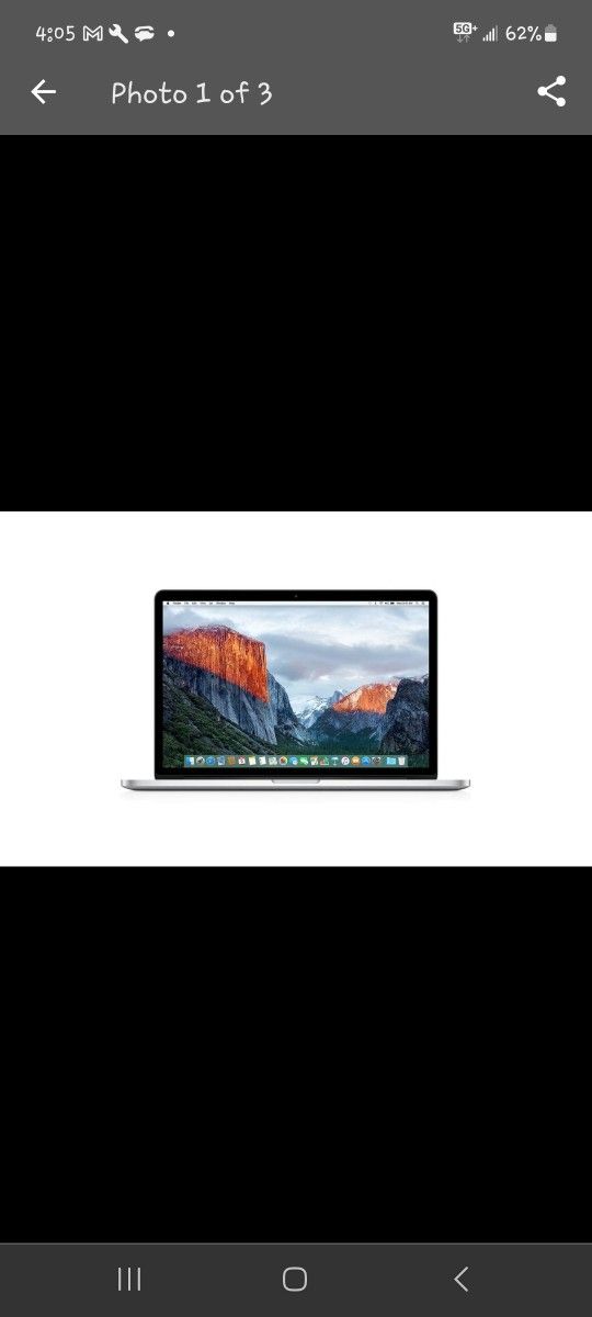 Mac Book Pro 15' Retina Refurbished 