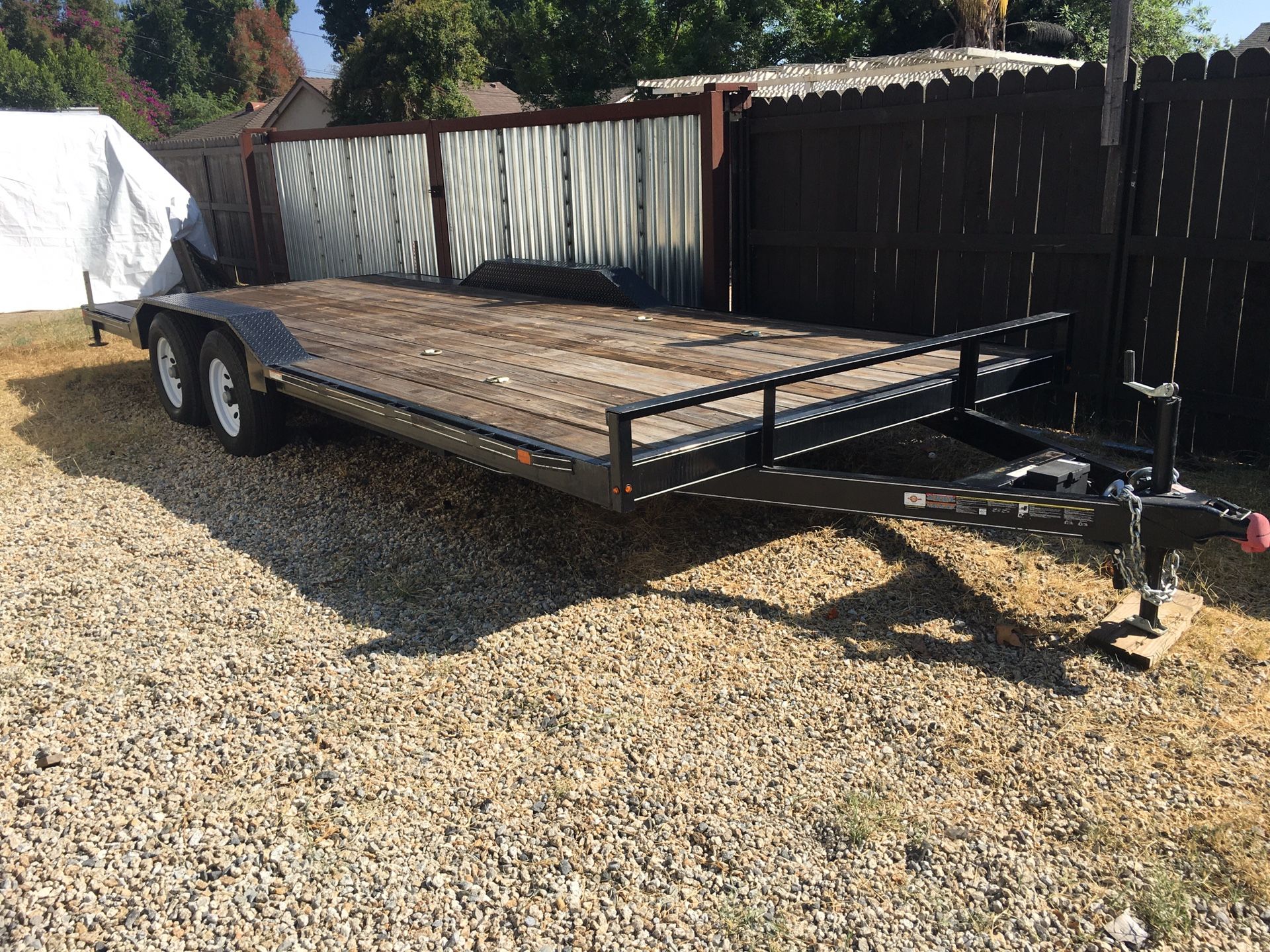 Toy Hauler Trailer 20 feet long x 8 1/2 feet wide