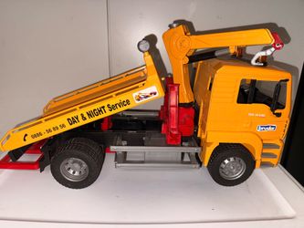 Bruder MAN TGA 41.440 Tow Truck with Crane ("Day & Night Service") - Toy Vehicle
