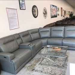 Free Delivery 🔥Goal Keeper Real Leather Power Reclining**Brand New 👍in Stock 💧$50 Down/GetNowPayLater 