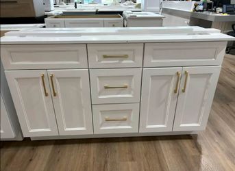 60 inch double sink (with countertop)