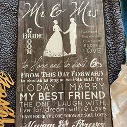 Mr And Mrs Sign 