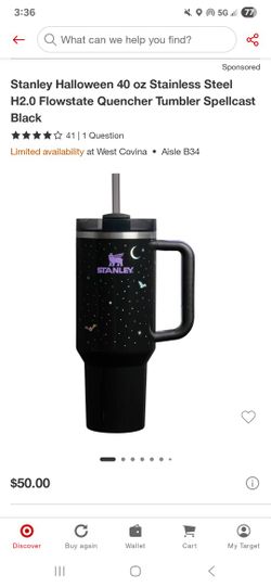 New Halloween Stanley 40 Oz Tumbler Bats