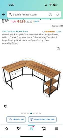 L Shaped Desk