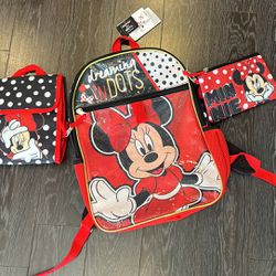 Minnie backpack Set
