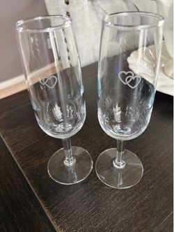Sweetheart wine glasses