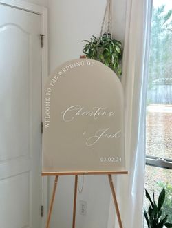 Acrylic Sign for Events (Wedding, Graduation, Bridal Shower, Baby Shower, Birthday)