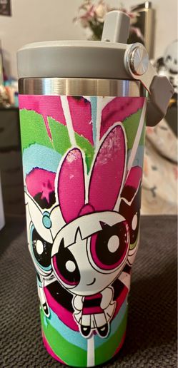 Powerpuff Girls Stainless Steel Tumbler with Straw