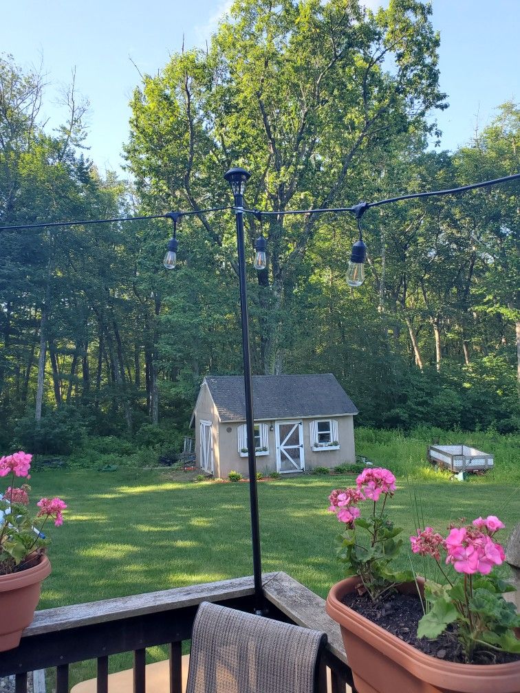 8 " to 10' Post with Solar Light One Pole