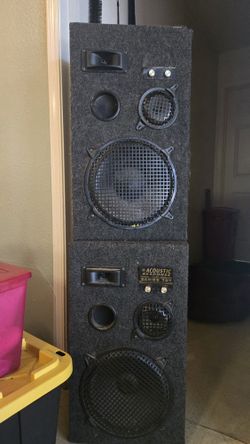 Acoustic Response Series 707 Speakers $60 For Both Firm No Holds