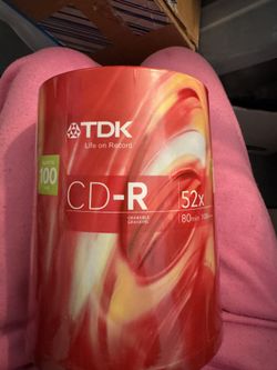 TDK CD-R 100 Pack 52x 80 Mins / 700mb New