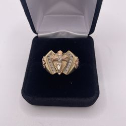 14k 2Tone Religious Crucifix Pendant