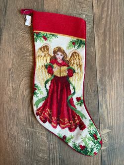 Needlepoint Christmas Stocking