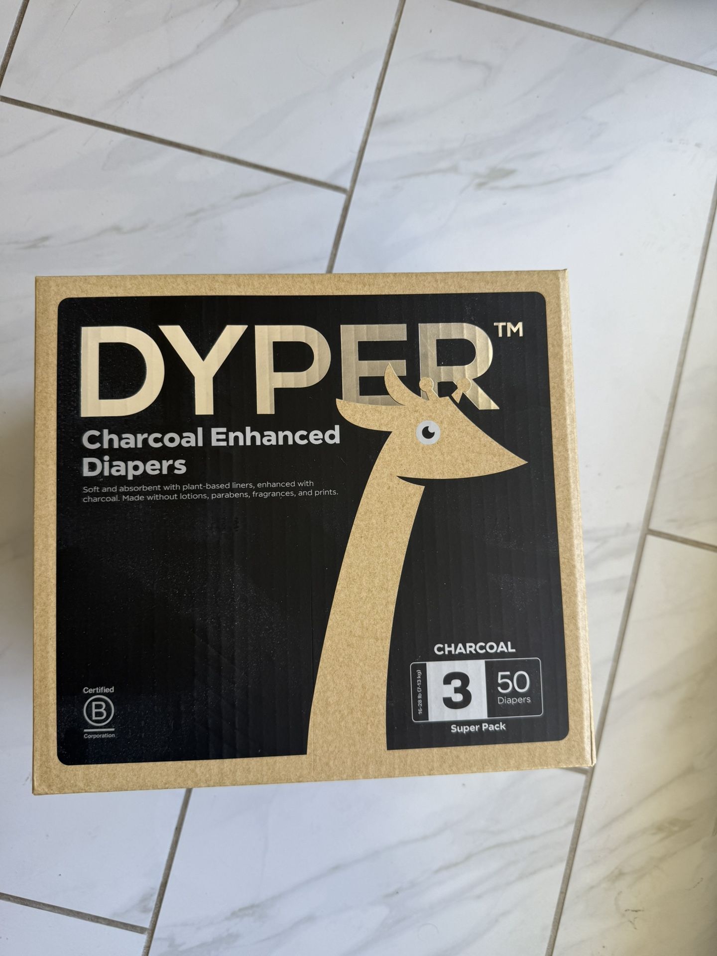 Charcoal enhanced Diapers Size 3