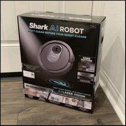 Shark Ai Robot Vacuum with IQ Navigation Mapping, Laser Vision. Floor and Carpet. R211 RV2011 roomba