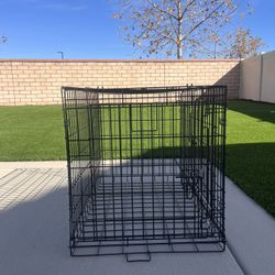 Medium/Large Dog Crate- Two Doors, Secure Latch, Collapsible