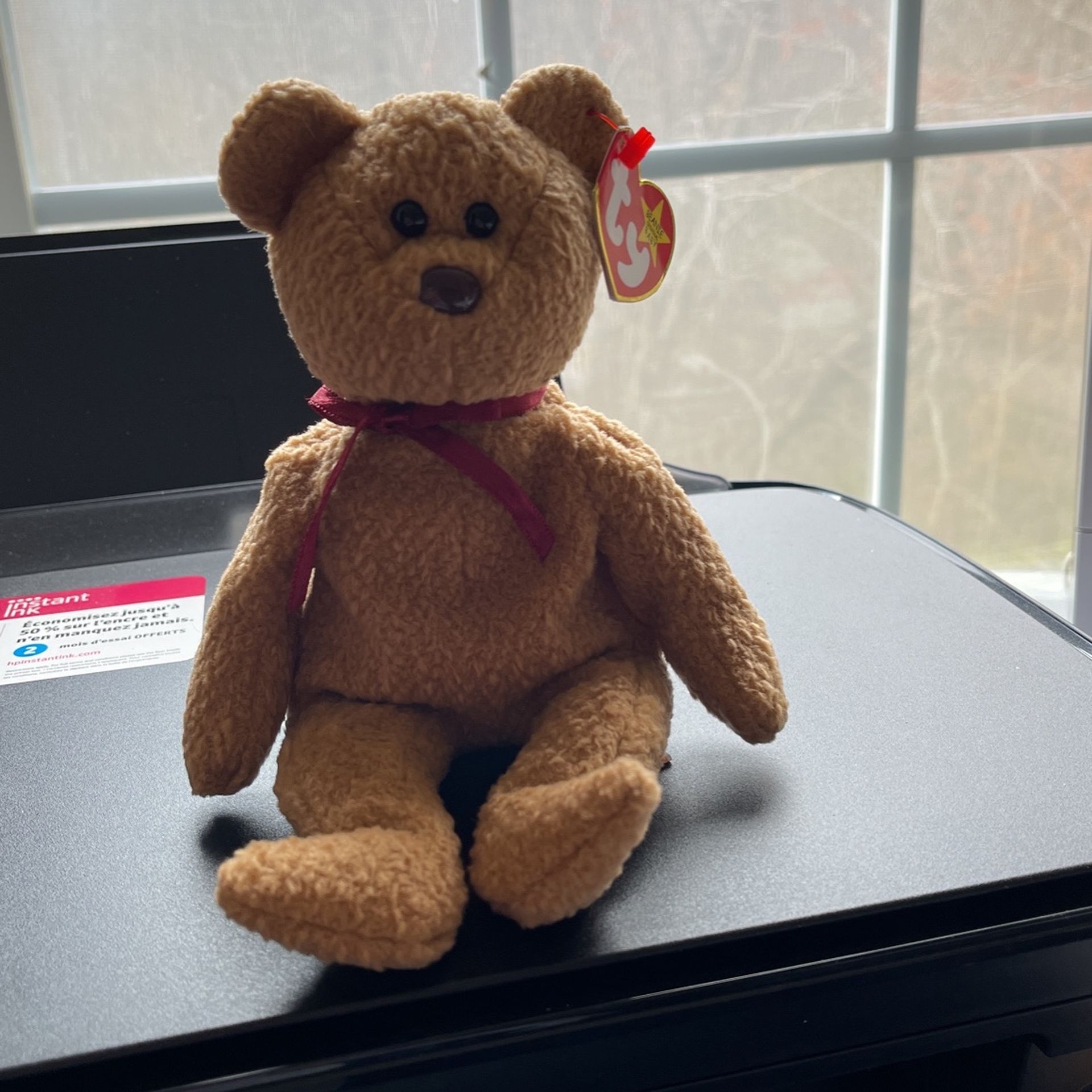 Curly Ty Vintage Early 90s Beanie Bear