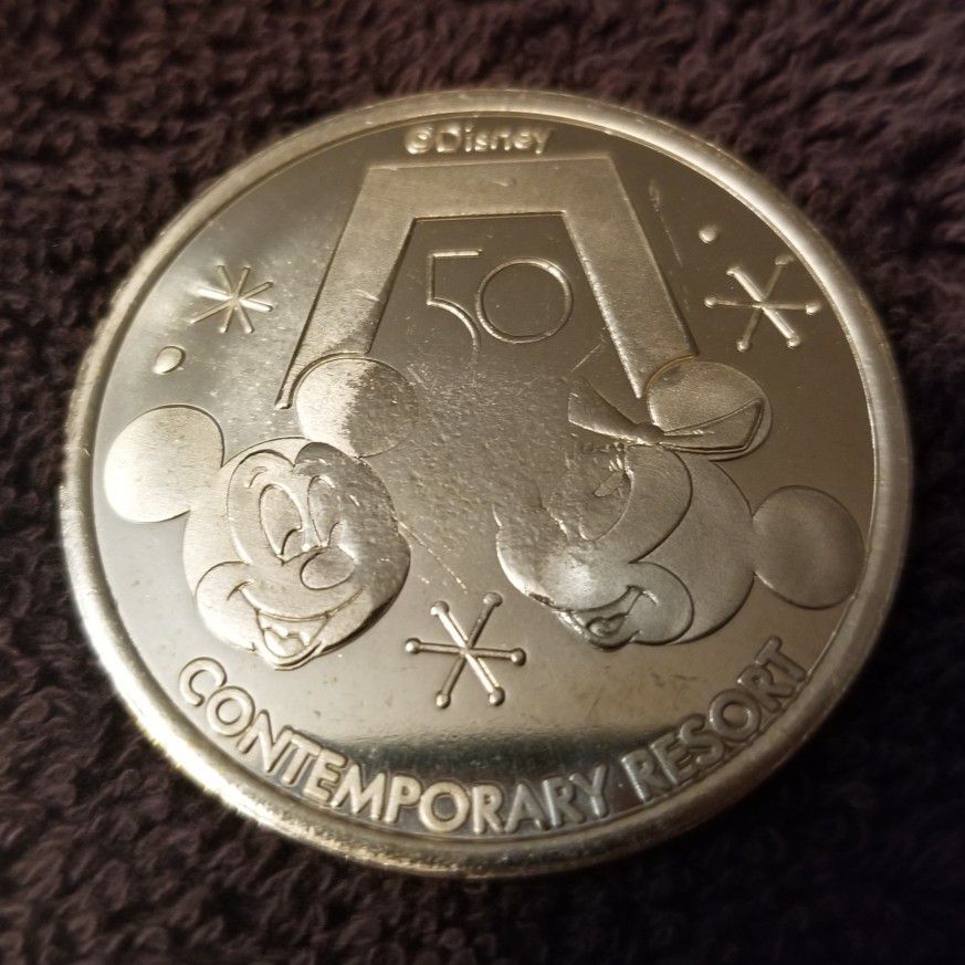 Disney World 50th Anniversary Commemorative Medallions