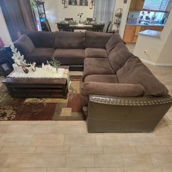 La Jolla 2 Piece Sectional Dark Brown $1500