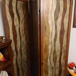 3 Panel Wood Room Divider