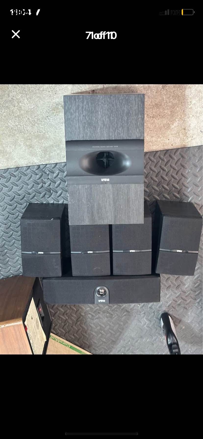 RCA RT2500 5.1 channel surround sound speaker system