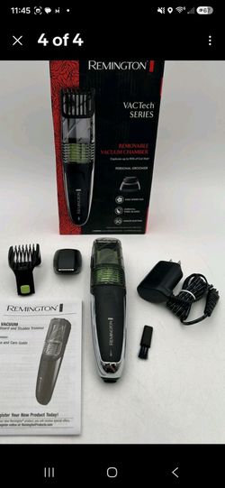 Preowned: Trimmer Cordless Rechargeable Vacuum Men Remington MB6850A-AT, no box, firm.