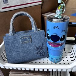 Brand  New Set Original Loungefly CROSS BODY AND STANLEY CUP