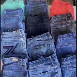 Pantalones Para Mujer Talla 27 En Buenas Condiciones $10 Cada Unoo $100 Por Todos 