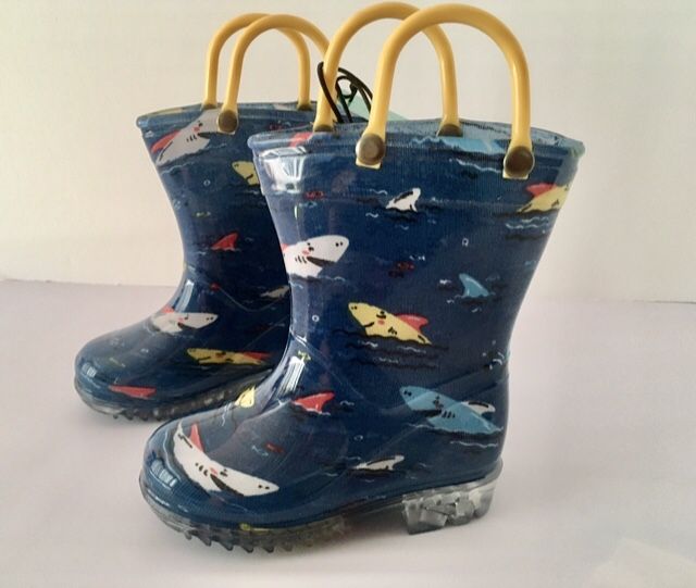 Shark Rain Boots, Size 5/6