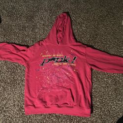 Sp5der Pink Hoodie (M)