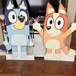 Bluey and Bingo Cutouts 
