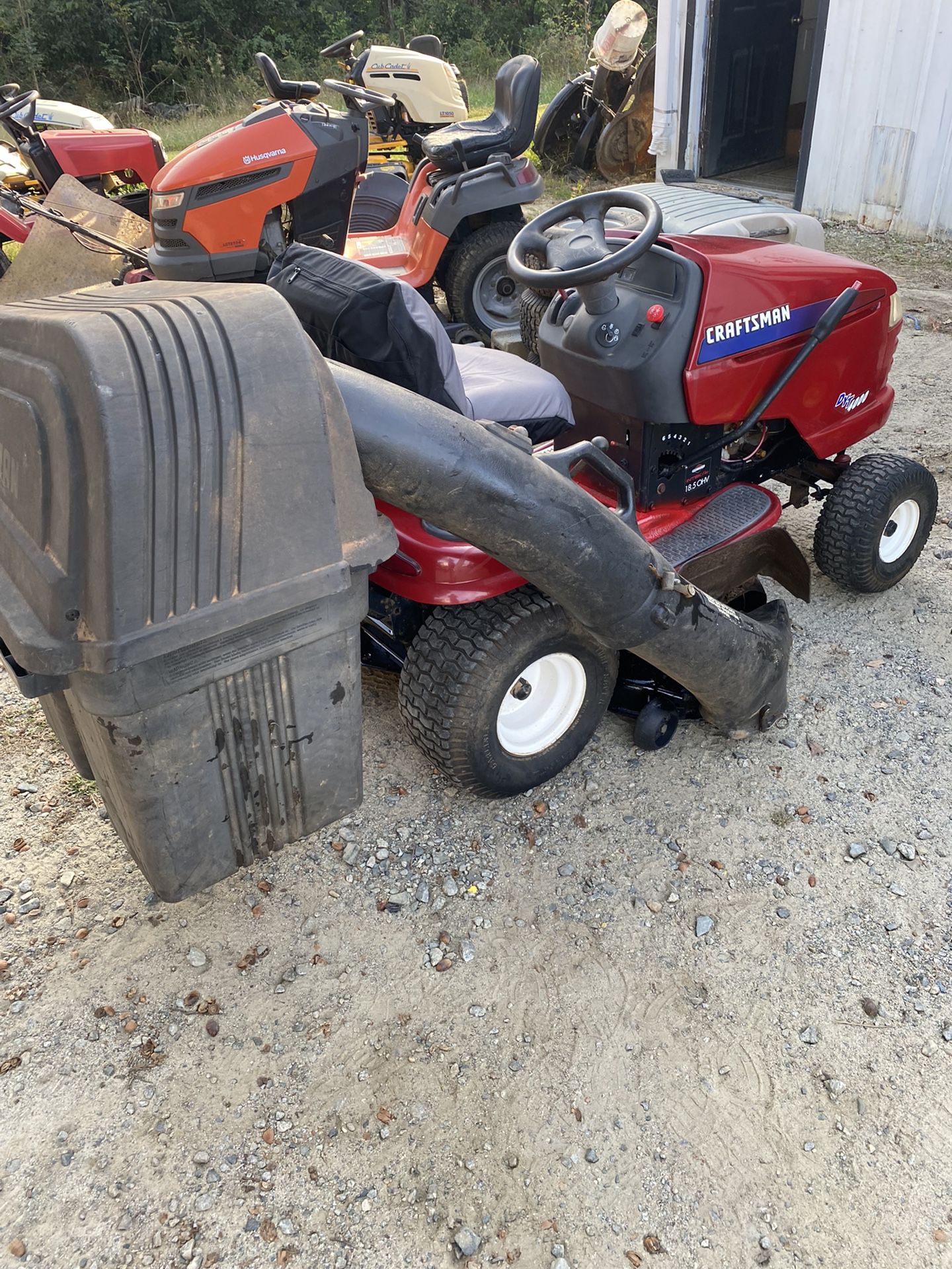 Riding Mower With Bagger