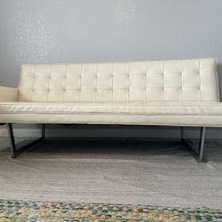 Vintage MCM white Couch
