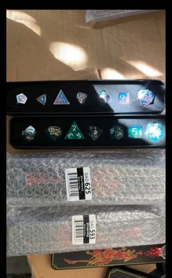 Dice Habit D&D Dice Sets in Tin – Metal $18 / Resin $14 (Retail $35)