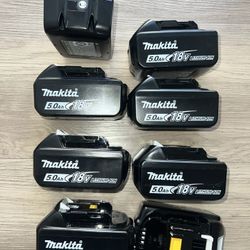 Makita 18 V 5.0 battery’s $70 Each Firm