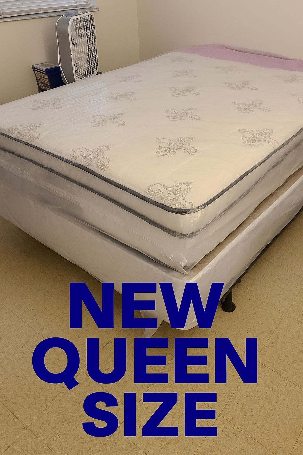 New Queen Mattress And Box Spring 2 Pc Bed Frame Is Not Included