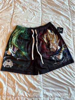 Darc Sport Dragon Ball Z mesh shorts Cell and Vegeta small medium DBZ